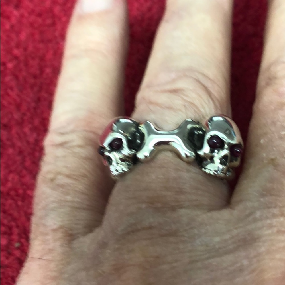 Men’s Unisex Stephen Webster double skull band